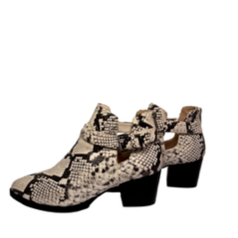 BP Snake Skin Boots, Black & White, Size: 9